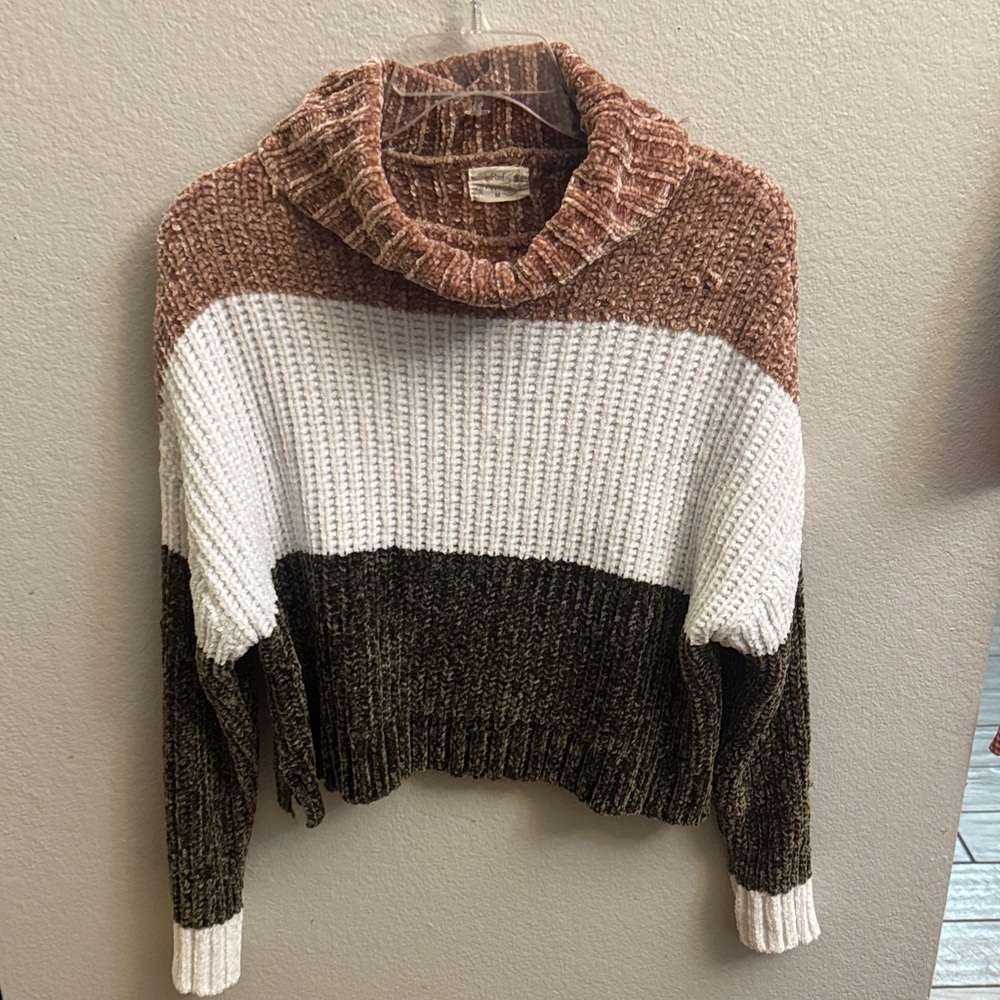 Poof! Multicolor Turtleneck Sweater